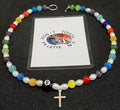 The "Chroma Rebel" Y2K Cat-Eye Cross Necklace — Rebel 8 Edition